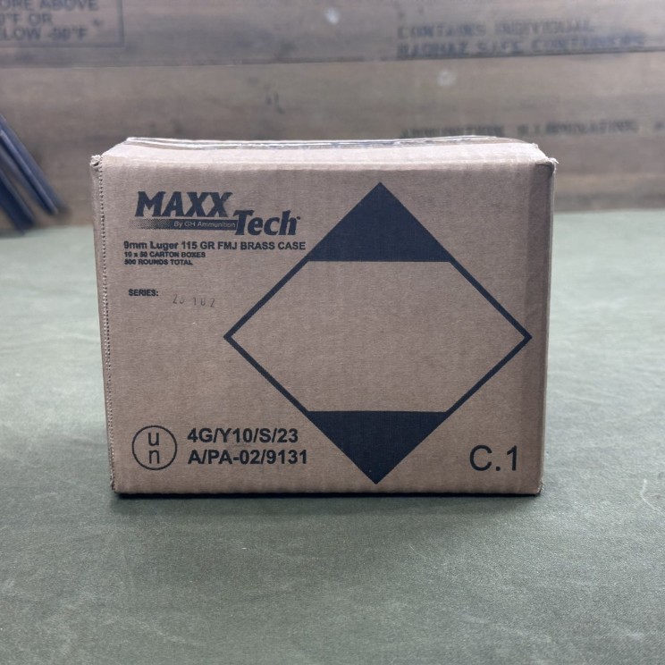 Maxxtech 9mm 115 Grain (500 Round Case) - Copper Custom Armament