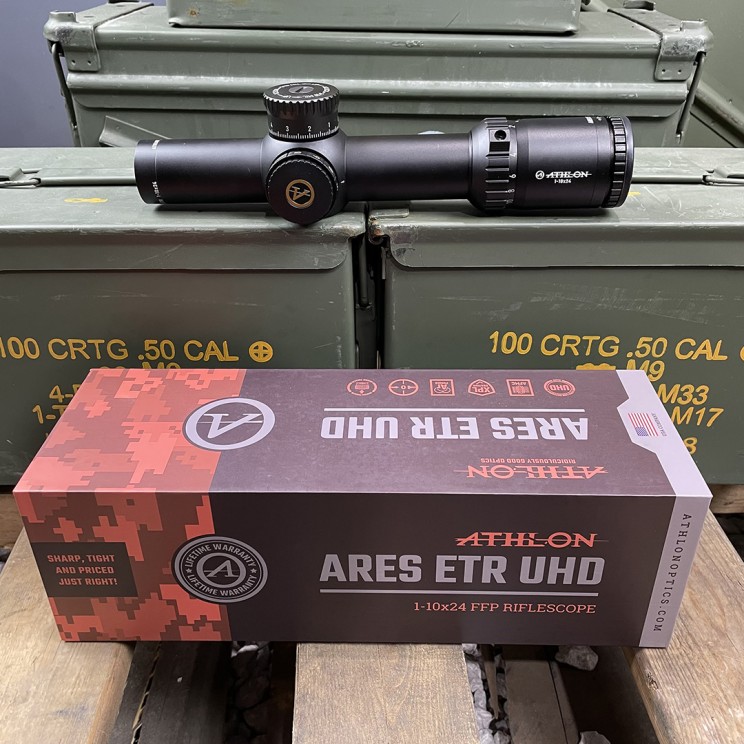 Athlon ARES ETR UHD 1-10x24 FFP Riflescope - Copper Custom Armament